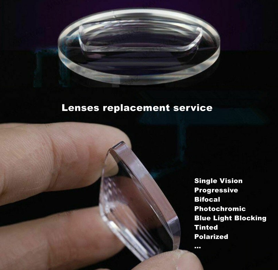 Lenses Replacement Service For Our Rimless Eyeglass Glasses Frames Harden G