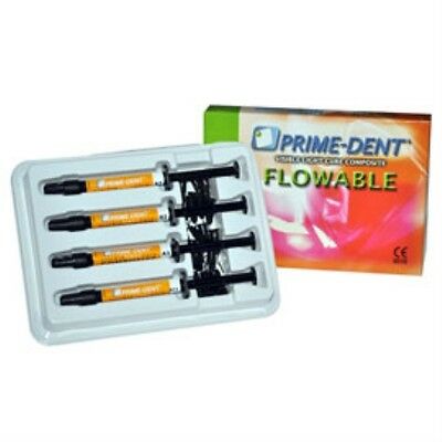 Prime-dent Flowable Composite A2 - 4 Syringe Kit - Vlc