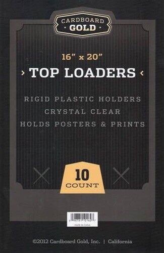 Lot / 20 Cbg 16 X 20 - Rigid Plastic Photo/print Topload Holders 16x20 Toploads