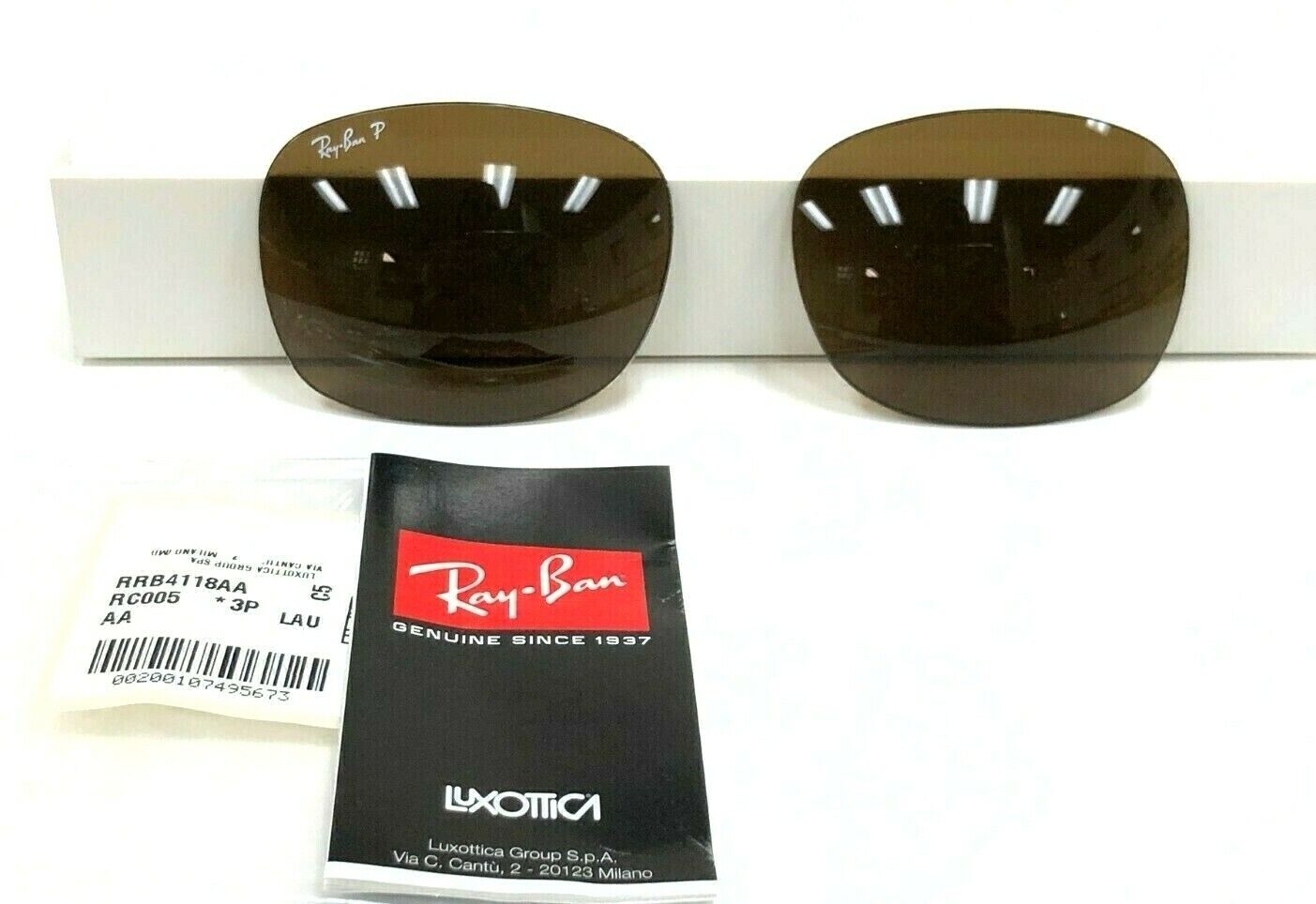 Authentic Ray-ban Rb4418 710/57 62mm Replacement Brown Polarized Lenses