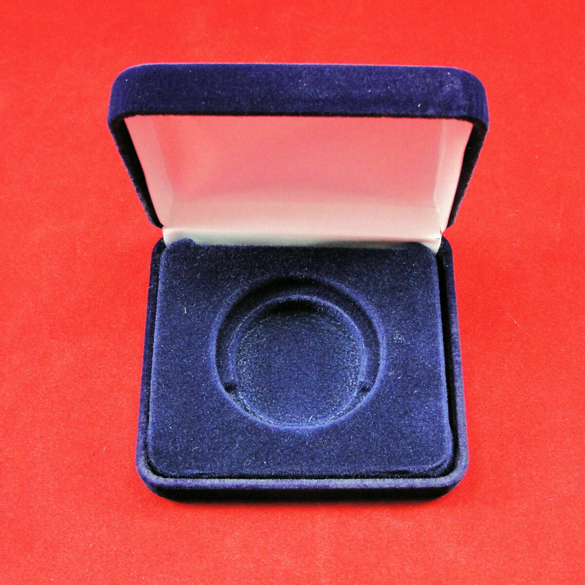 Airtite Blue Coin Display Case Presentation Box Silver Eagle Dollar Or Round