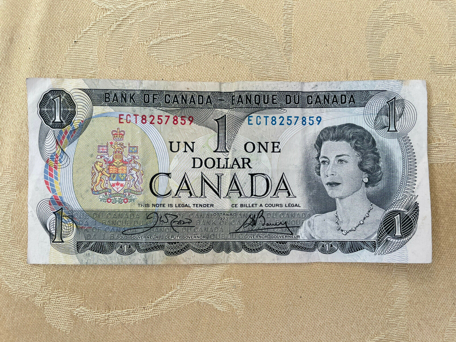 Canada 1 Dollar Bank Note 1973 Ottawa Ect8257859 Circulated