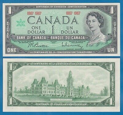 Canada 1 Dollar P 84a 1967 Unc Commemorative Bc-45a Low Shipping Combine Free 84